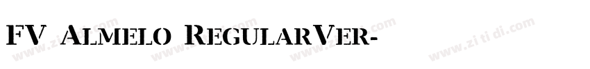 FV Almelo RegularVer字体转换